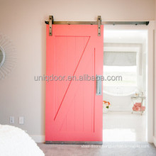 30''*81'' Uniqdoor painted sliding barn doors & hardware in red for closet